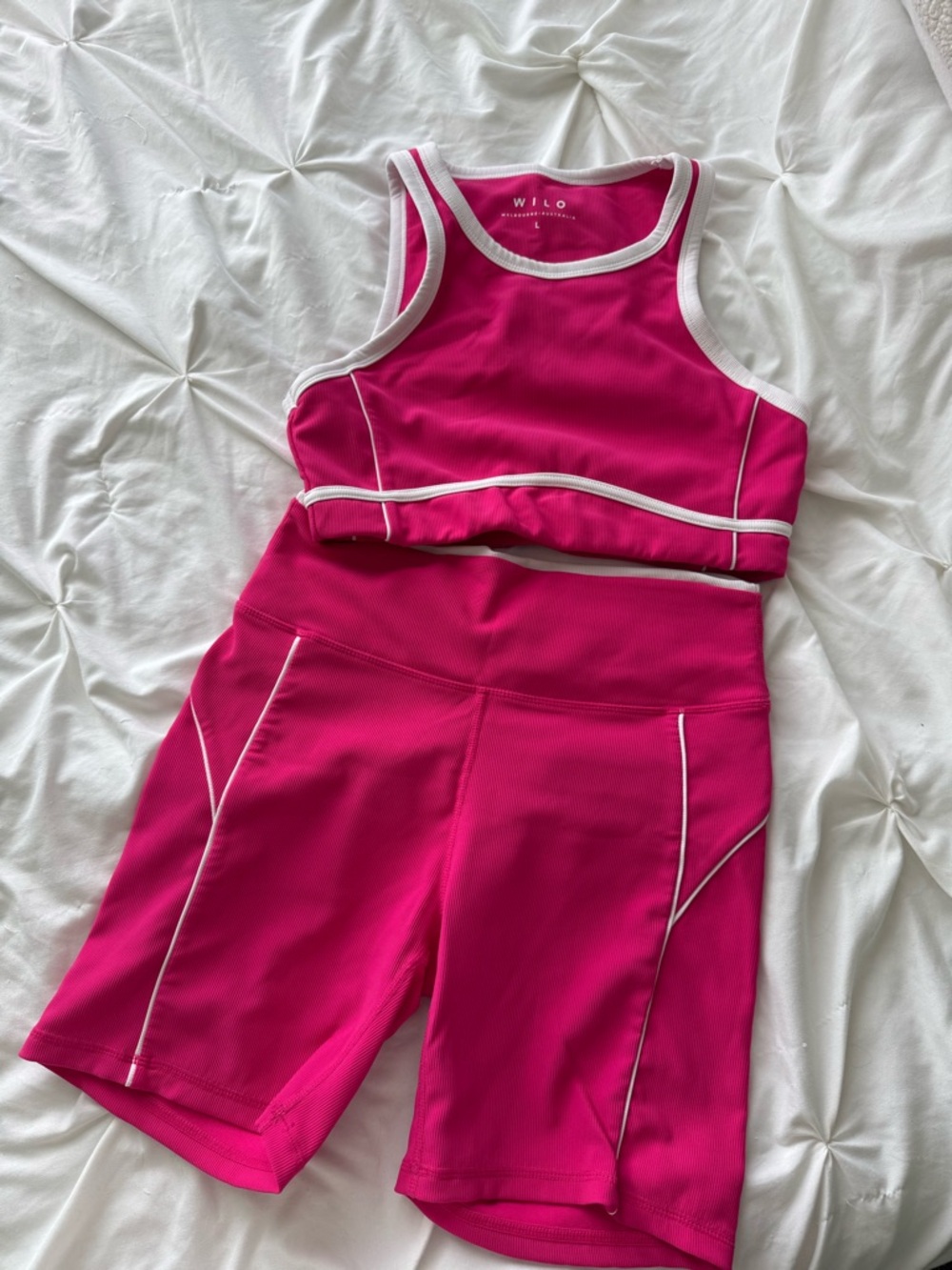 Wilo Women's Hot Pink Athletic Bike Shorts